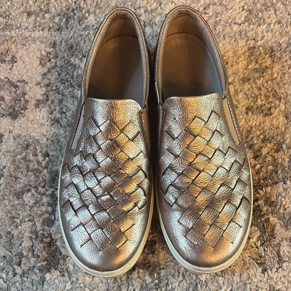 Ecco Gold Woven Shoes Size 38 (7)